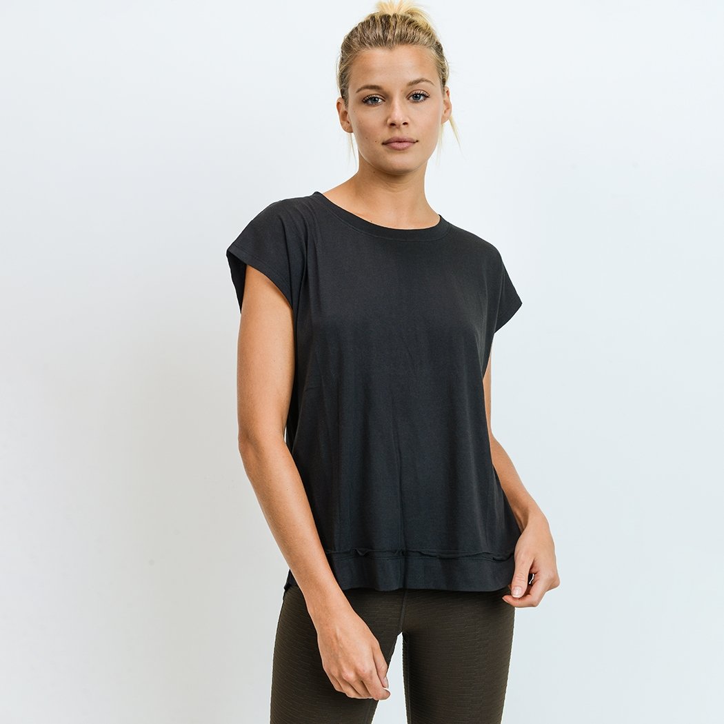 No logo Webbed Cut-Out Back Athleisure Top